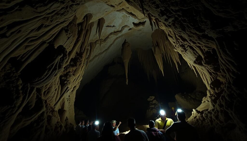 spelunking tham lod cave